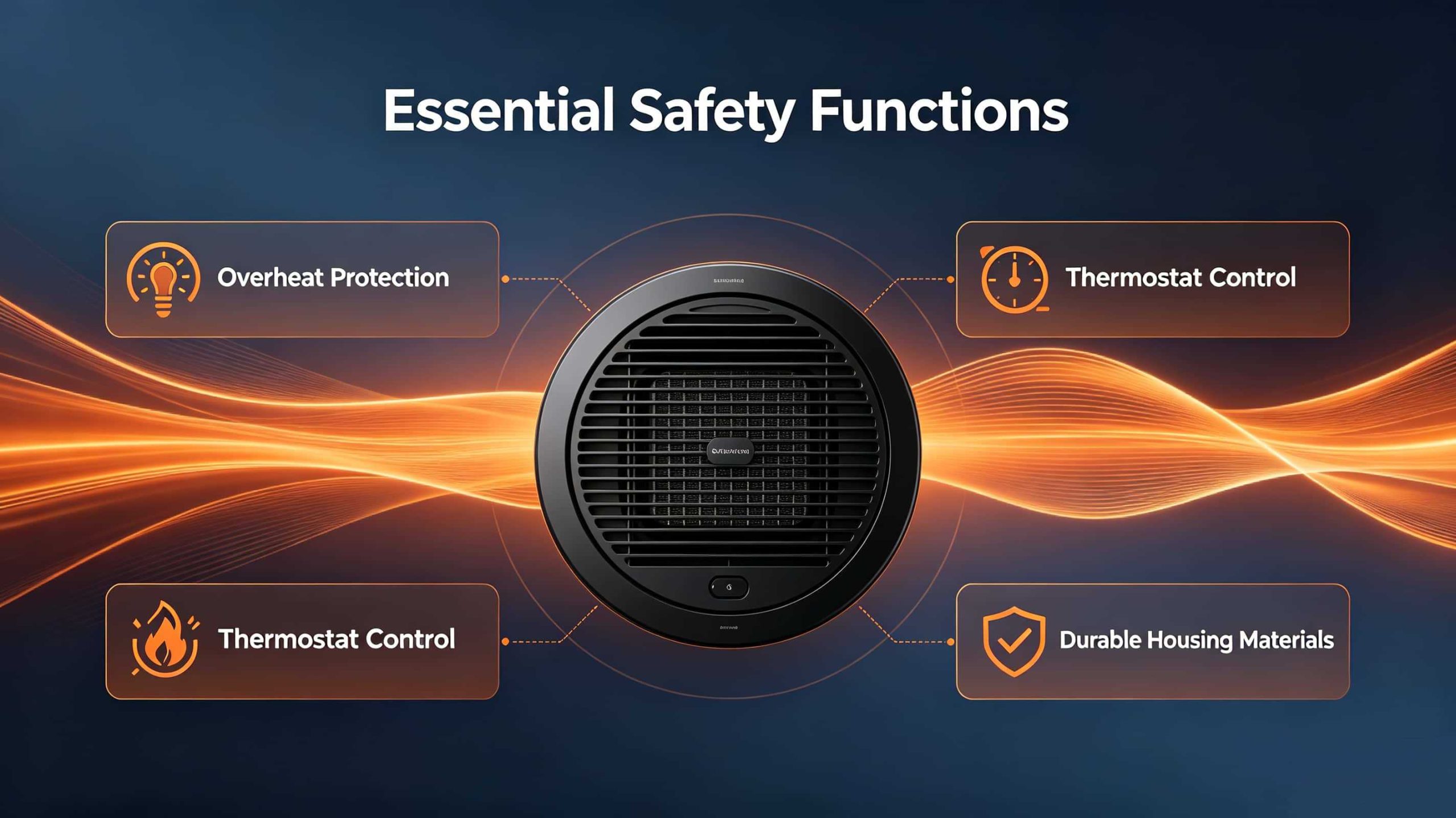 A dependable Wall-Mountable Heater should include essential safety functions such as